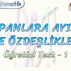 ÇARPANLARA AYIRMA VE ÖZDEŞLİKLER / ÖĞRETİCİ TEST – 1