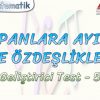 ÇARPANLARA AYIRMA VE ÖZDEŞLİKLER / GELİŞTİRİCİ TEST – 5