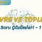 ÇEVRE VE TOPLUM / SORU ÇÖZÜMLERİ – 1 (AYT)