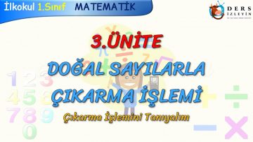 ÇIKARMA İŞLEMİNİ TANIYALIM