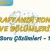 COĞRAFYANIN KONUSU VE BÖLÜMLERİ / SORU ÇÖZÜMLERİ – 1 (TYT)