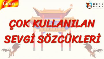 ÇOK KULLANILAN SEVGİ SÖZCÜKLERİ (ÇİNCE) 97. DERS