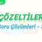 ÇÖZELTİLER / SORU ÇÖZÜMLERİ – 2