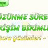 ÇÖZÜNME SÜRECİ – DERİŞİM BİRİMLERİ / SORU ÇÖZÜMLERİ – 1