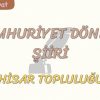 CUMHURİYET DÖNEMİ ŞİİRİ / HİSAR TOPLULUĞU