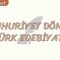 CUMHURİYET DÖNEMİ TÜRK EDEBİYATI