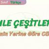 CÜMLE ÇEŞİTLERİ – 2 / YÜKLEMİN YERİNE GÖRE CÜMLELER