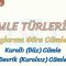 CÜMLE TÜRLERİ – 2 / KURULUŞLARINA GÖRE CÜMLELER – 1