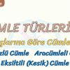 CÜMLE TÜRLERİ – 3 / KURULUŞLARINA GÖRE CÜMLELER – 2