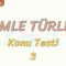 CÜMLE TÜRLERİ / KONU TESTİ – 3