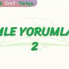 CÜMLE YORUMLAMA – 2