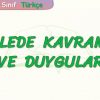 CÜMLEDE KAVRAMLAR VE DUYGULAR