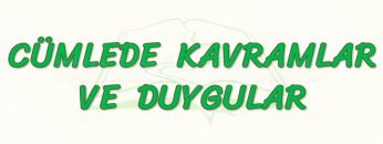 CÜMLEDE KAVRAMLAR VE DUYGULAR