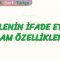 CÜMLENİN İFADE ETTİĞİ ANLAM ÖZELLİKLERİ – 2