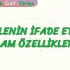 CÜMLENİN İFADE ETTİĞİ ANLAM ÖZELLİKLERİ – 1