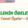 CÜMLENİN ÖGELERİ – 2 / TEMEL ÖGELER – 2
