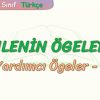 CÜMLENİN ÖGELERİ – 3 / YARDIMCI ÖGELER – 1