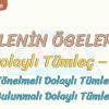 CÜMLENİN ÖGELERİ – 4 / DOLAYLI TÜMLEÇ – 1