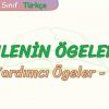 CÜMLENİN ÖGELERİ – 4  /  YARDIMCI ÖGELER – 2