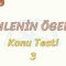 CÜMLENİN ÖGELERİ / KONU TESTİ – 3