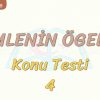 CÜMLENİN ÖGELERİ / KONU TESTİ – 4