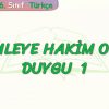 CÜMLEYE HAKİM OLAN DUYGU – 1