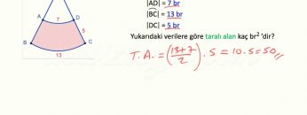 DAİREDE ALAN SORU ÇÖZÜMLERİ-2