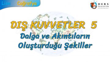 DALGA VE AKINTILARIN OLUŞTURDUĞU ŞEKİLLER (DIŞ KUVVETLER – 5) – TYT