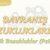 DAVRANIŞ BOZUKLUKLARI – 3 / PSİKOTİK BOZUKLUKLAR