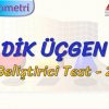 DİK ÜÇGEN / GELİŞTİRİCİ TEST – 2 (TYT)