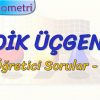DİK ÜÇGEN / ÖĞRETİCİ SORULAR – 1