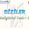 DİZİLER / GELİŞTİRİCİ TEST – 3