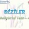 DİZİLER / GELİŞTİRİCİ TEST – 4