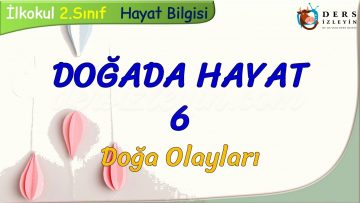 DOĞADA HAYAT – 6 / DOĞA OLAYLARI