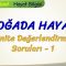 DOĞADA HAYAT / ÜNİTE DEĞERLENDİRME SORULARI – 1