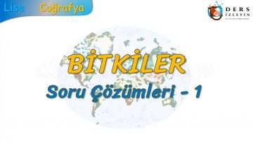 DOĞADAKİ ÜÇ UNSUR / BİTKİLER – SORU ÇÖZÜMLERİ -1 (TYT)