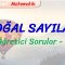 DOĞAL SAYILAR / ÖĞRETİCİ SORULAR – 1