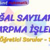 DOĞAL SAYILARDA ÇARPMA İŞLEMİ / ÖĞRETİCİ SORULAR – 1
