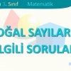 DOĞAL SAYILARLA İLGİLİ SORULAR