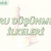DOĞRU DÜŞÜNMENİN İLKELERİ
