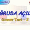 DOĞRUDA AÇILAR / UZMAN TEST  – 2 (TYT)