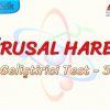 DOĞRUSAL HAREKET / GELİŞTİRİCİ TEST – 3