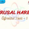 DOĞRUSAL HAREKET / ÖĞRETİCİ TEST – 1