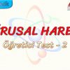 DOĞRUSAL HAREKET / ÖĞRETİCİ TEST – 2