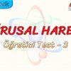 DOĞRUSAL HAREKET / ÖĞRETİCİ TEST – 3
