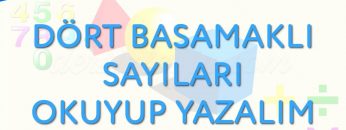 DÖRT BASAMAKLI SAYILARI OKUYUP YAZALIM