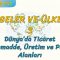 DÜNYADA TİCARET, HAMMADDE, ÜRETİM  VE PAZAR ALANLARI (BÖLGELER VE ÜLKELER – 3) – AYT