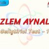 DÜZLEM AYNALAR / GELİŞTİRİCİ TEST – 1