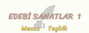 EDEBİ SANATLAR – 1 / MECAZ – TEŞBİH