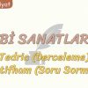 EDEBİ SANATLAR – 20 / TEDRİC – İSTİFHAM